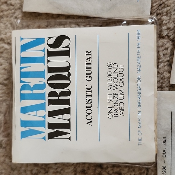 Martin Marquis acoustic guitar strings Bronze wound silver steel - Picture 2 of 12